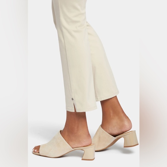 NYDJ Sheri slim ankle jeans with riveted side slits size 4 in feather - Picture 4 of 13